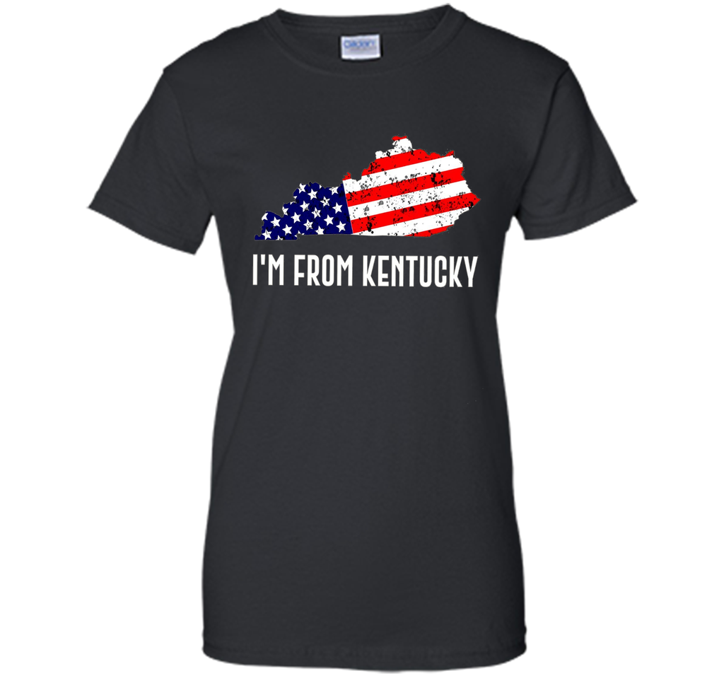 Proud of Kentucky-US flag Independence day Tshirt