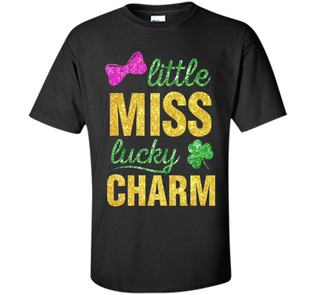 Little miss lucky charm st.patrick's day shirts for girls