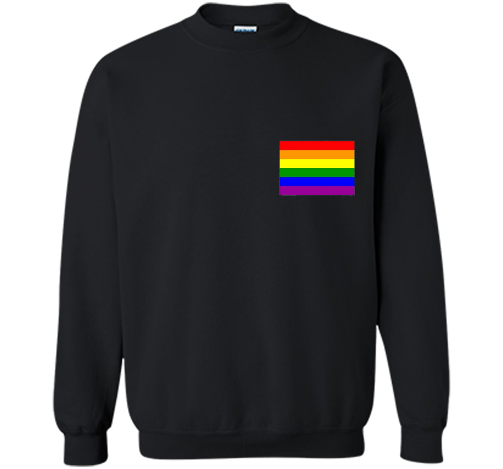 Gay Pride Flag Pocket Tee T-Shirt