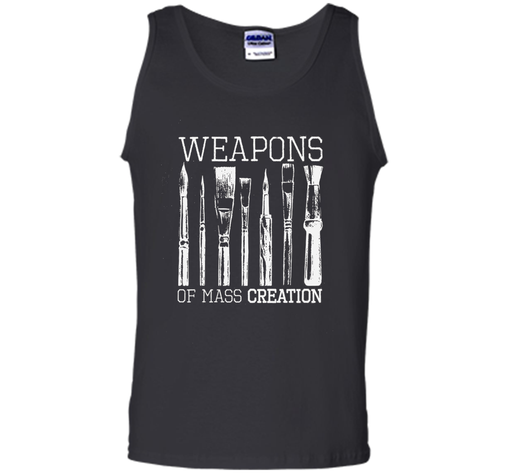 Weapons Of Mass Creation Paint Brushes Artist Painter Shirt
