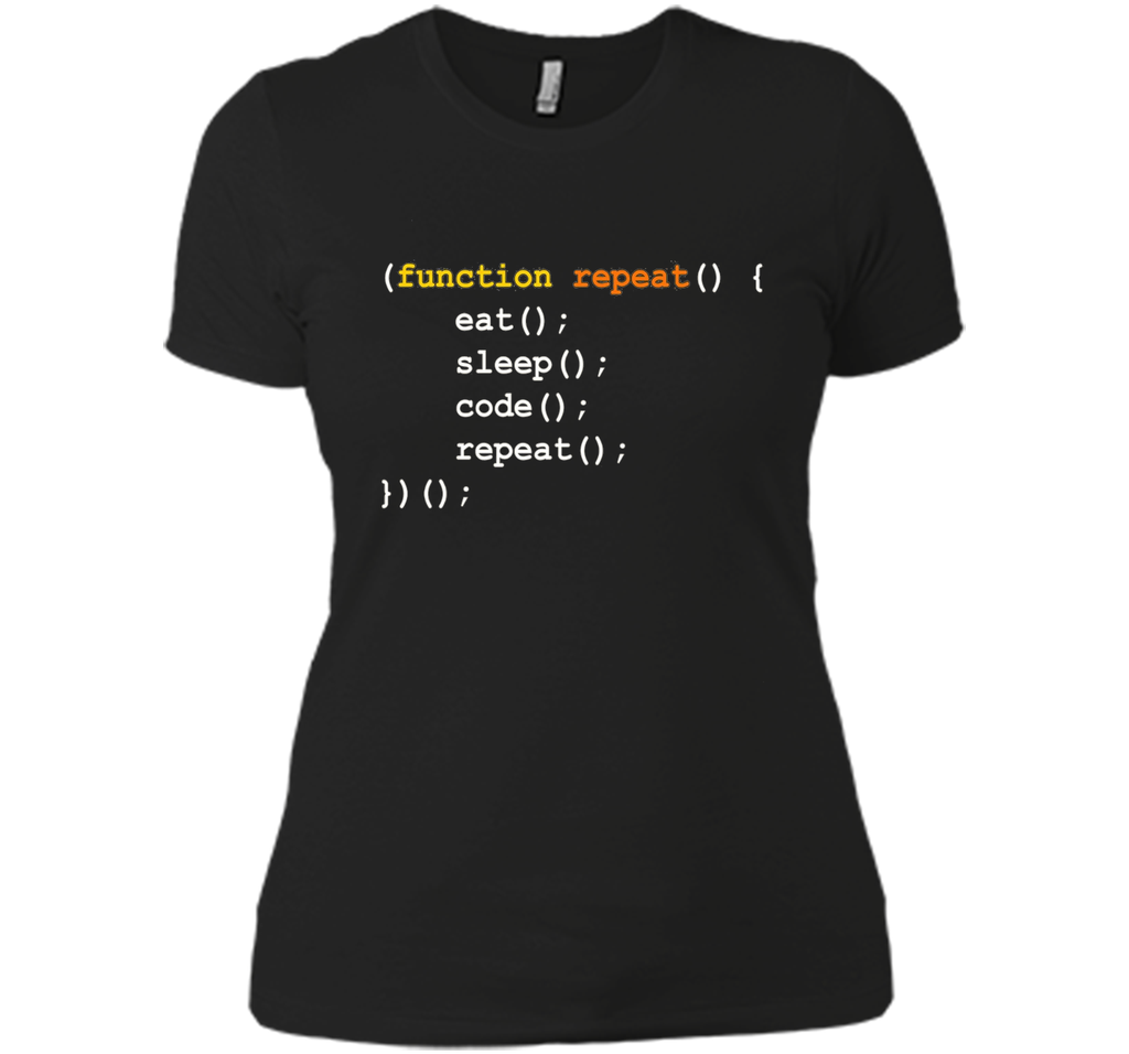 Eat Sleep Code Repeat - Funny T-shirt