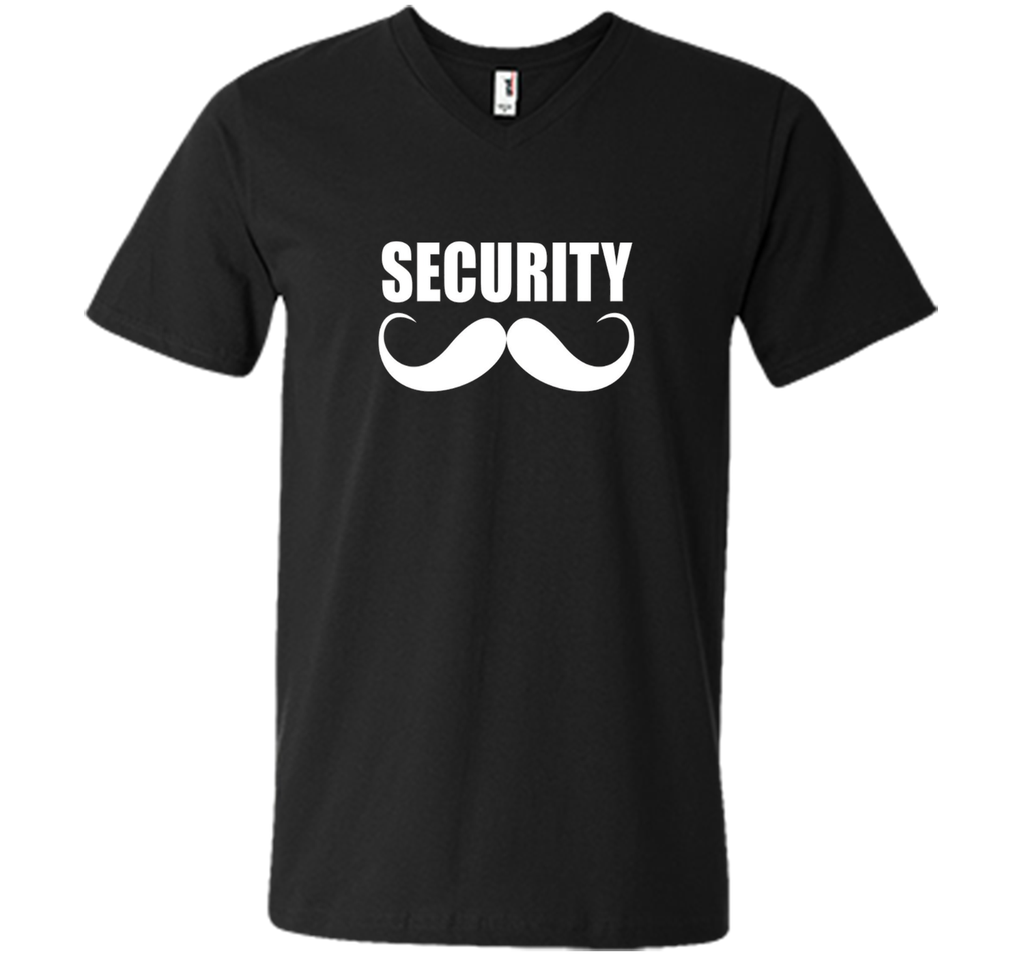 Funny Security t-shirt for Men or Boys with Retro Mustache
