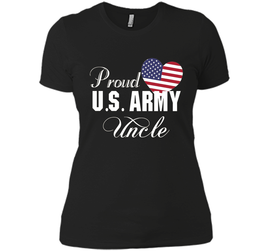 Gift for Father's Day - Proud U.S. Army Uncle Heart T-shirt