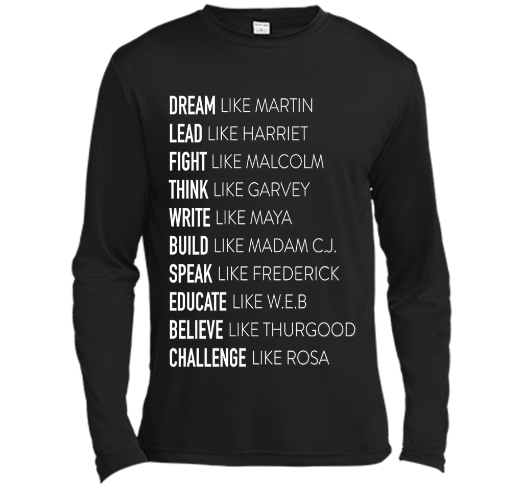 Dream Lead Fight Think Write Build Speak Educate T shirt