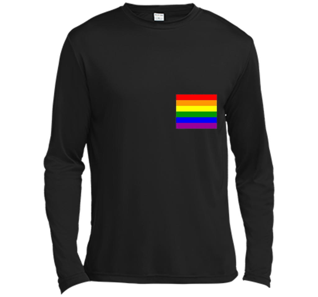 Gay Pride Flag Pocket Tee T-Shirt