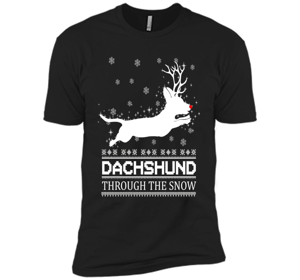 Dachshund Through The Snow T Shirt Lover Daschund Christmas