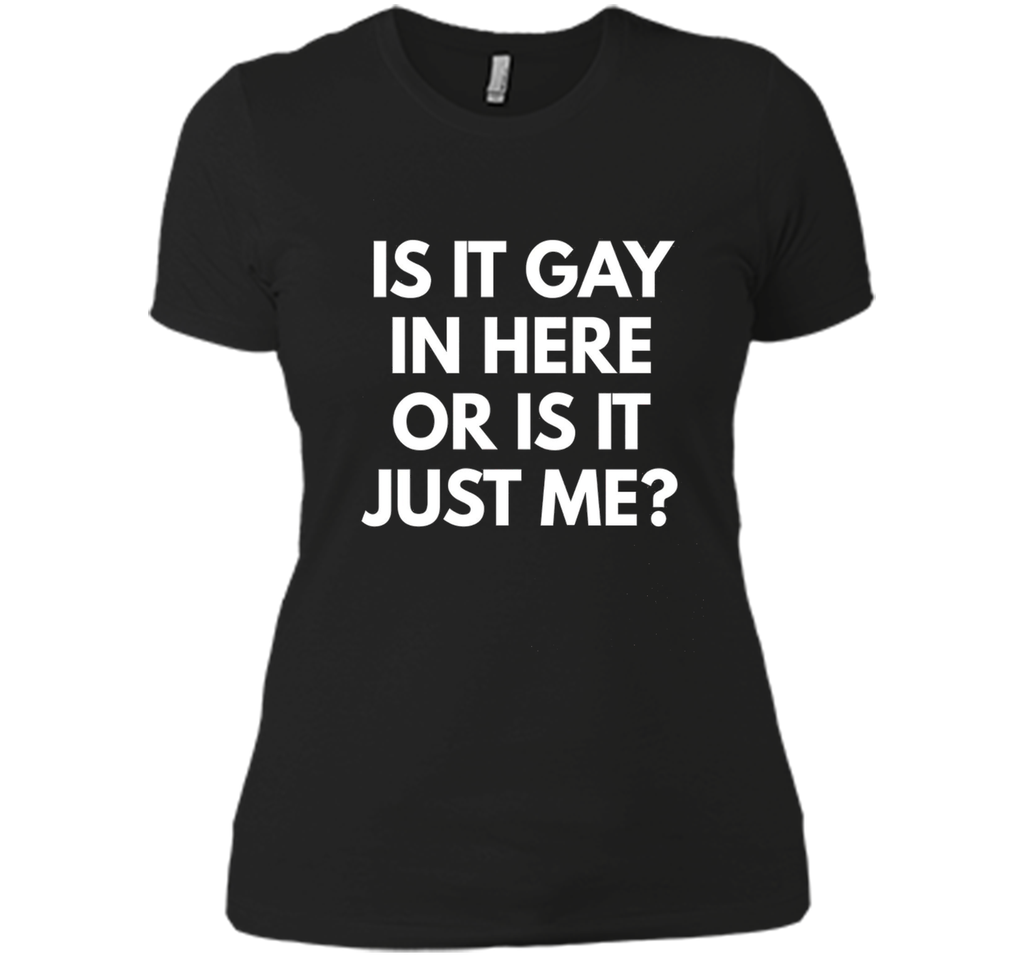 Is It Gay In Here Or Is It Just Me t-shirt - Funny LGBT
