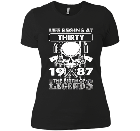 30th Birthday Gifts 1987 The Birth Of Legends T-Shirt shirt
