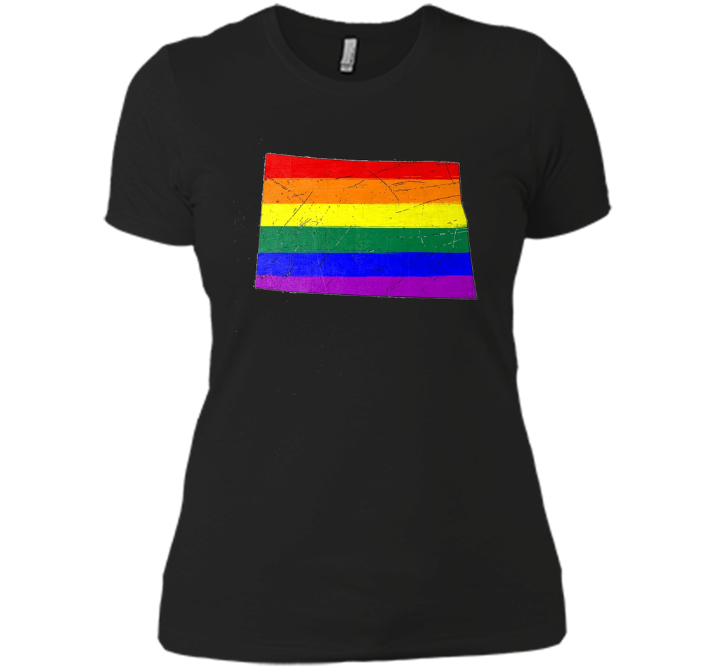 North Dakota Gay Pride Flag T-Shirt