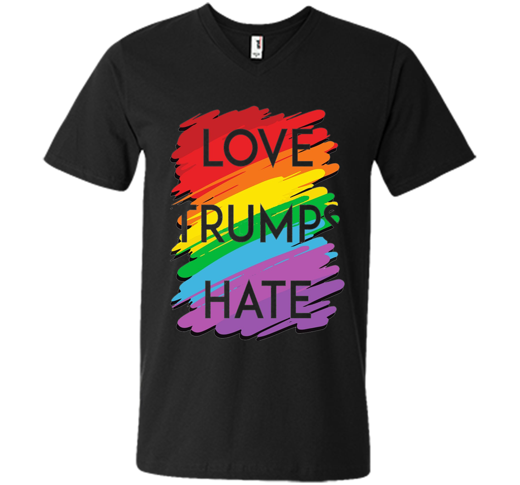 Love Trumps Hate T Shirt Rainbow