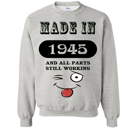 71th Birthday Gift Made in 1945 Funny Ladies Gentlemans T-Sh