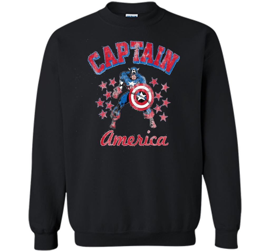 Classic Captain America Stars Graphic T-Shirt