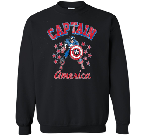 Classic Captain America Stars Graphic T-Shirt