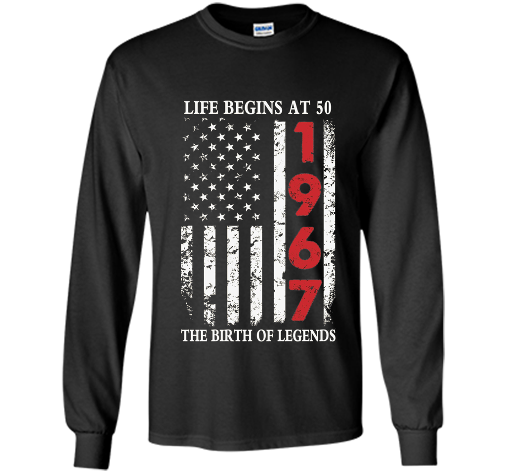 1967 The Birth Of Legends American Flag T-Shirt, 50th Gift cool shirt