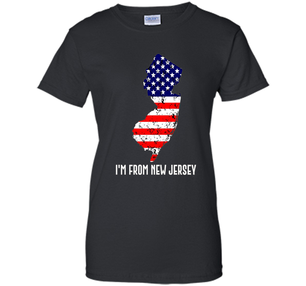 Proud of New Jersey USA flag Independence day Tee