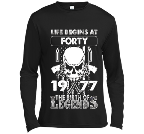 40th Birthday Gifts 1977 The Birth Of Legends T-Shirt shirt