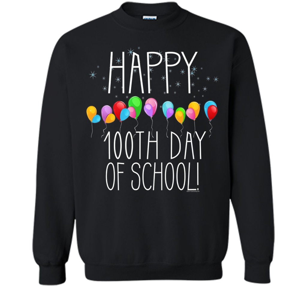 Happy 100th Day of School Party Balloons Teacher T-Shirt
