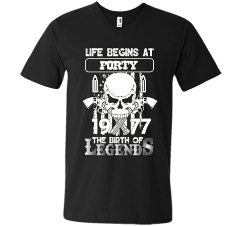 40th Birthday Gifts 1977 The Birth Of Legends T-Shirt t-shirt