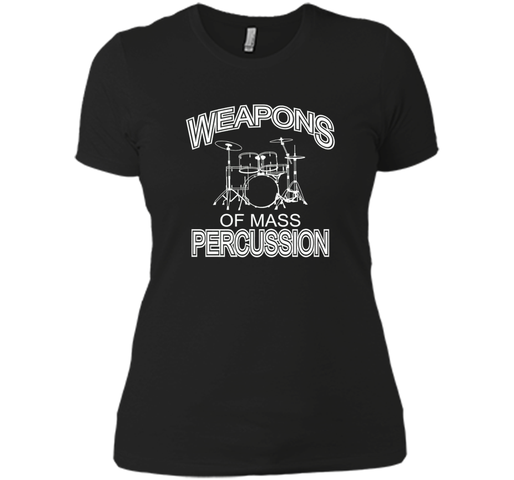 Weapons Of Mass Percussion Drummer TShirt Drums Funny