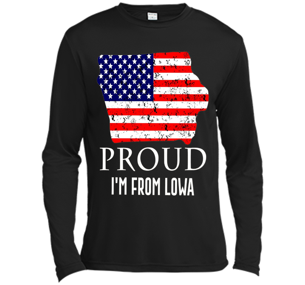 Proud of Lowa-US flag Independence day Tshirt