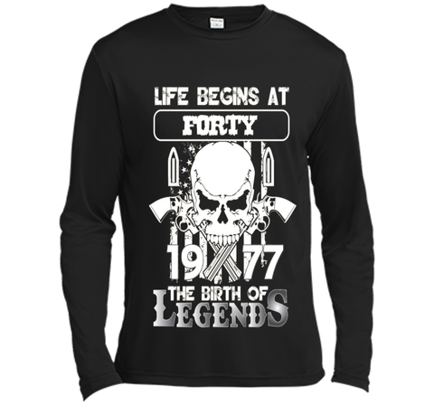 40th Birthday Gifts 1977 The Birth Of Legends T-Shirt t-shirt
