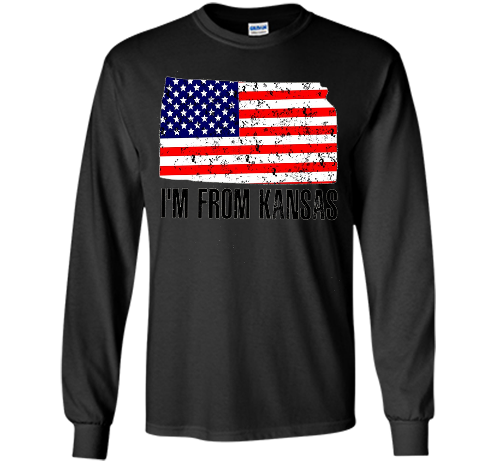 Proud of Kansa USA flag Independence day Tshirt