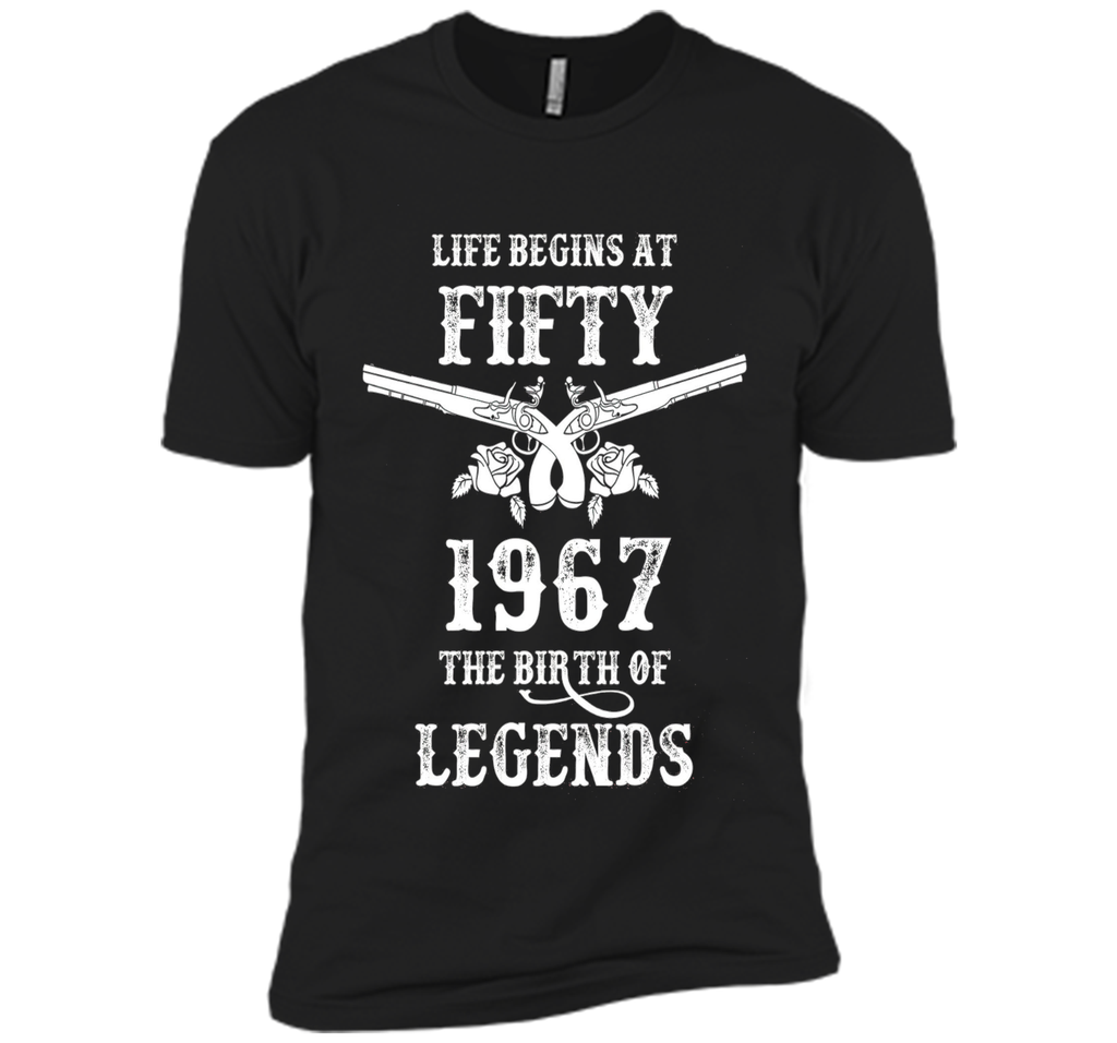 Vintage Life Begins At Fifty T-Shirt 50th Birthday Gift