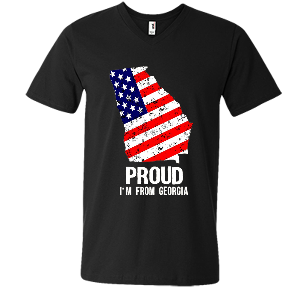 Proud of Georgia  -US flag Independence day Tshirt