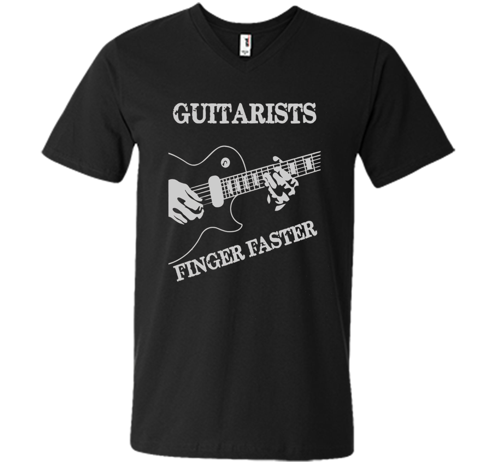 Guitar T-shirt : Guitarists Finger Faster!