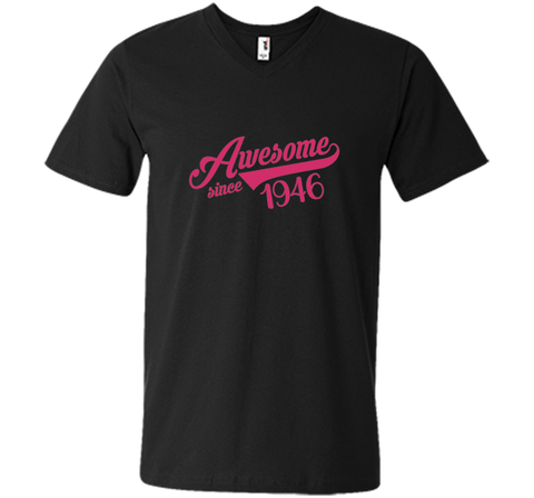 Awesome Since 1946 Womens T-Shirt Birthday Gift 70 Years Old