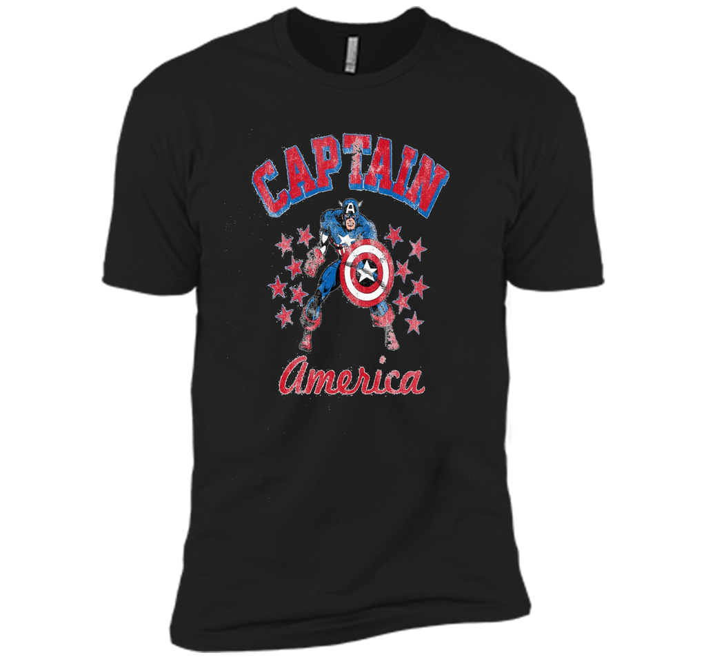 Classic Captain America Stars Graphic T-Shirt