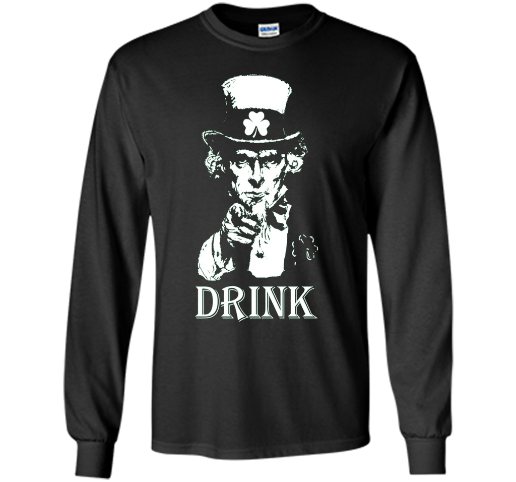 Irish Leprechaun Uncle Sam St Patricks Day Funny T-Shirt