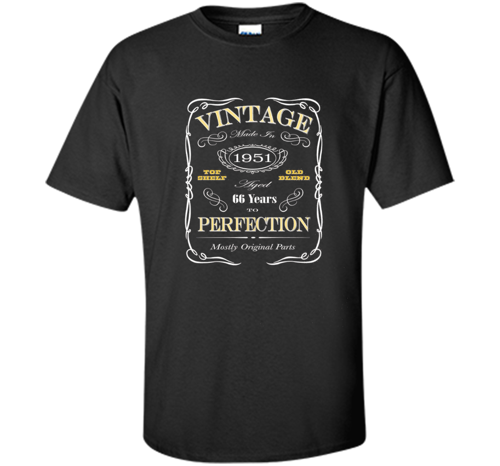 66th Birthday Gift T-Shirt - Born In 1951 Vintage Style