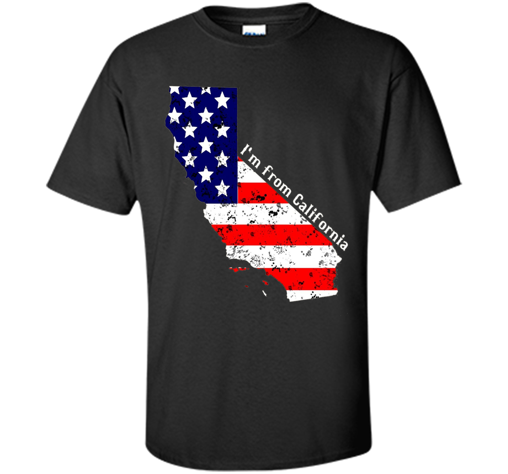 Proud of California USA flag Independence day Tshirt