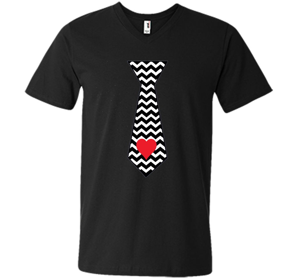 Valentines Day Gift for Men and Boys Tie T-Shirt