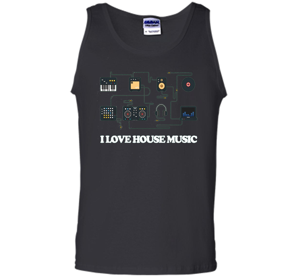 I Love House Music T-Shirt Electronic Music Apparel