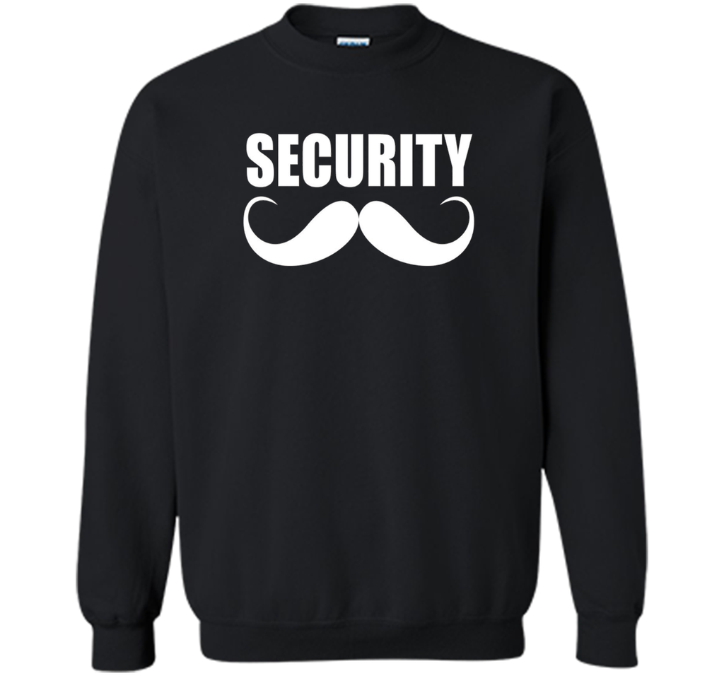 Funny Security t-shirt for Men or Boys with Retro Mustache