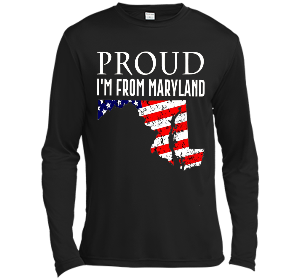 Proud of maryland-US flag Independence day Tshirt