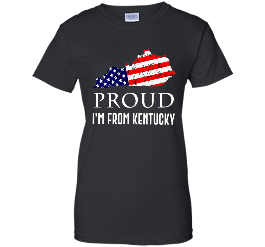 Proud of Kentucky-US flag Independence day Tshirt