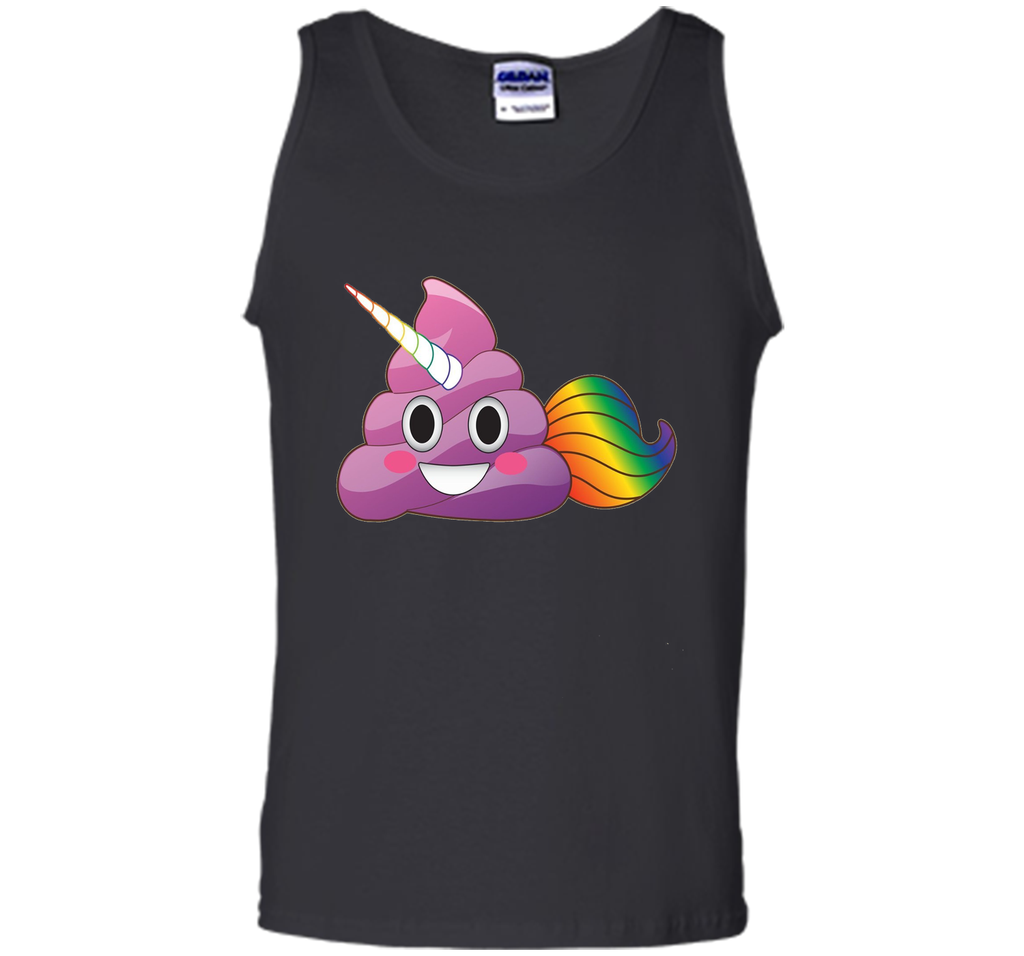 Cute Magical Unicorn Poop Emoji with Rainbow Tail  T-Shirt