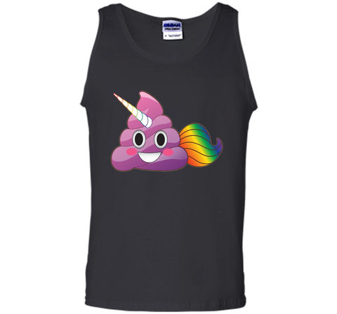 Cute Magical Unicorn Poop Emoji with Rainbow Tail  T-Shirt