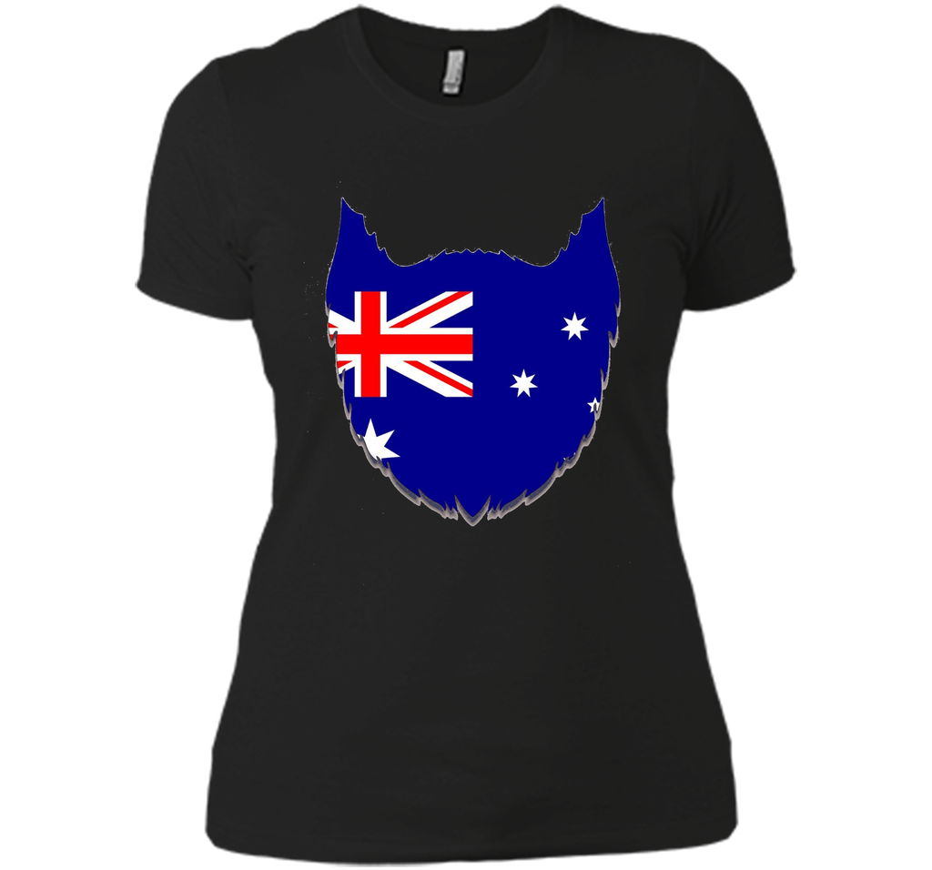 FUNNY AUSTRALIAN BEARD T-SHIRT Proud Australia Flag Gift