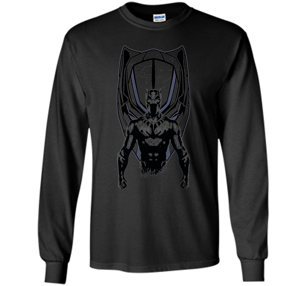 Marvel Black Panther Mask Black Graphic T-Shirt