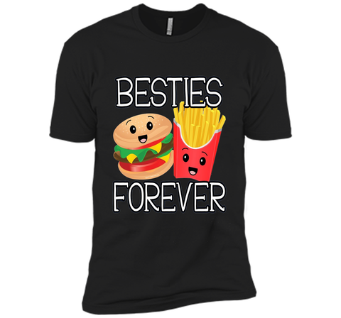 Besties Forever Hamburger French Fries Best Friends T-Shirt