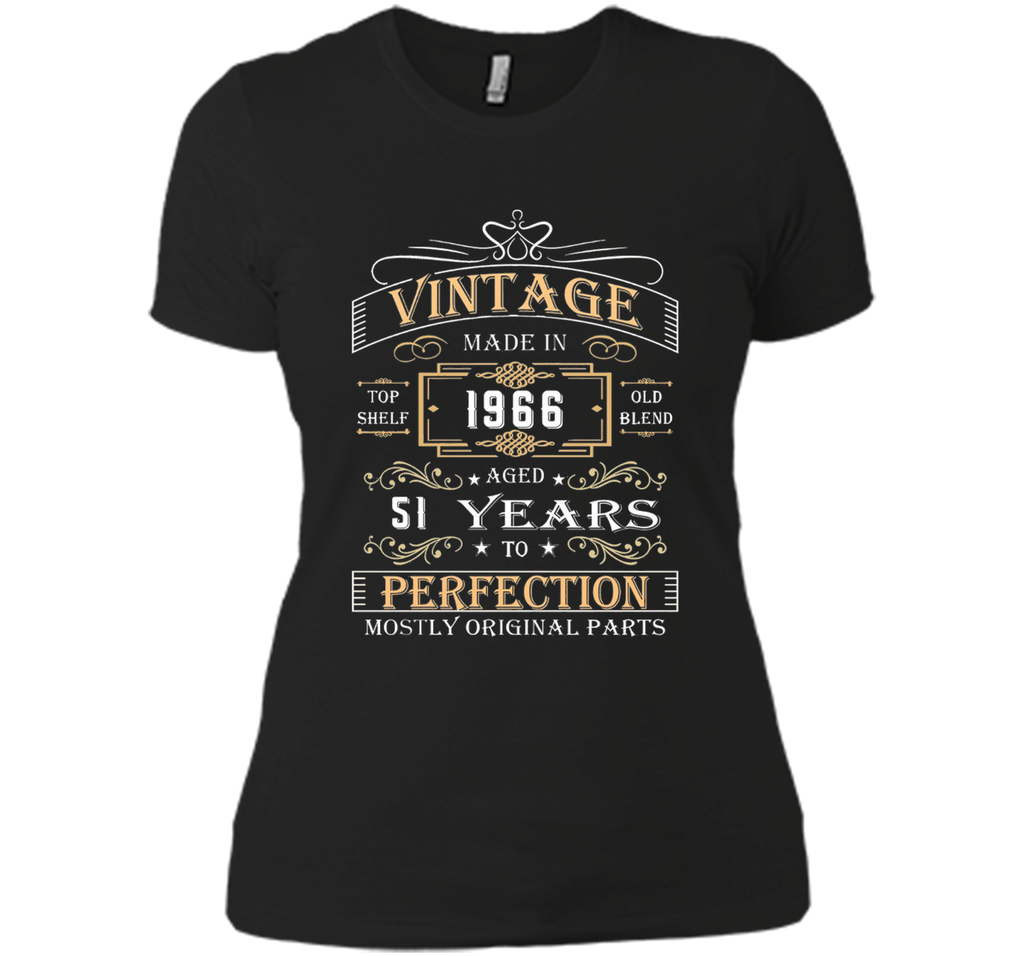Vintage Age 51 Years 1966 Perfect 51st Birthday Gift T-Shirt