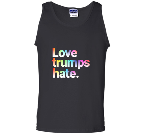 Colorful Love Trumps Hate T Shirt Anti-Trump Sanders