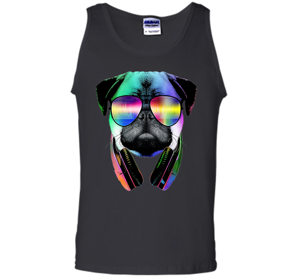 Original: Music Lover Pug - Dog Lovers T-Shirt - 2016