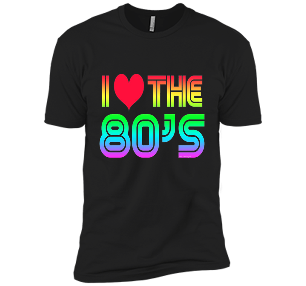 I Love the 80's Eighties Gaming Rainbow T-Shirt