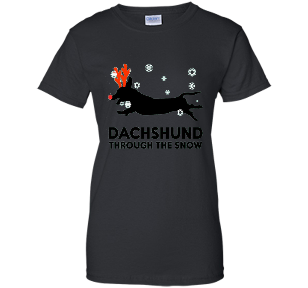 Dachshund Through The Snow Shirt Xmas Christmas Shirts