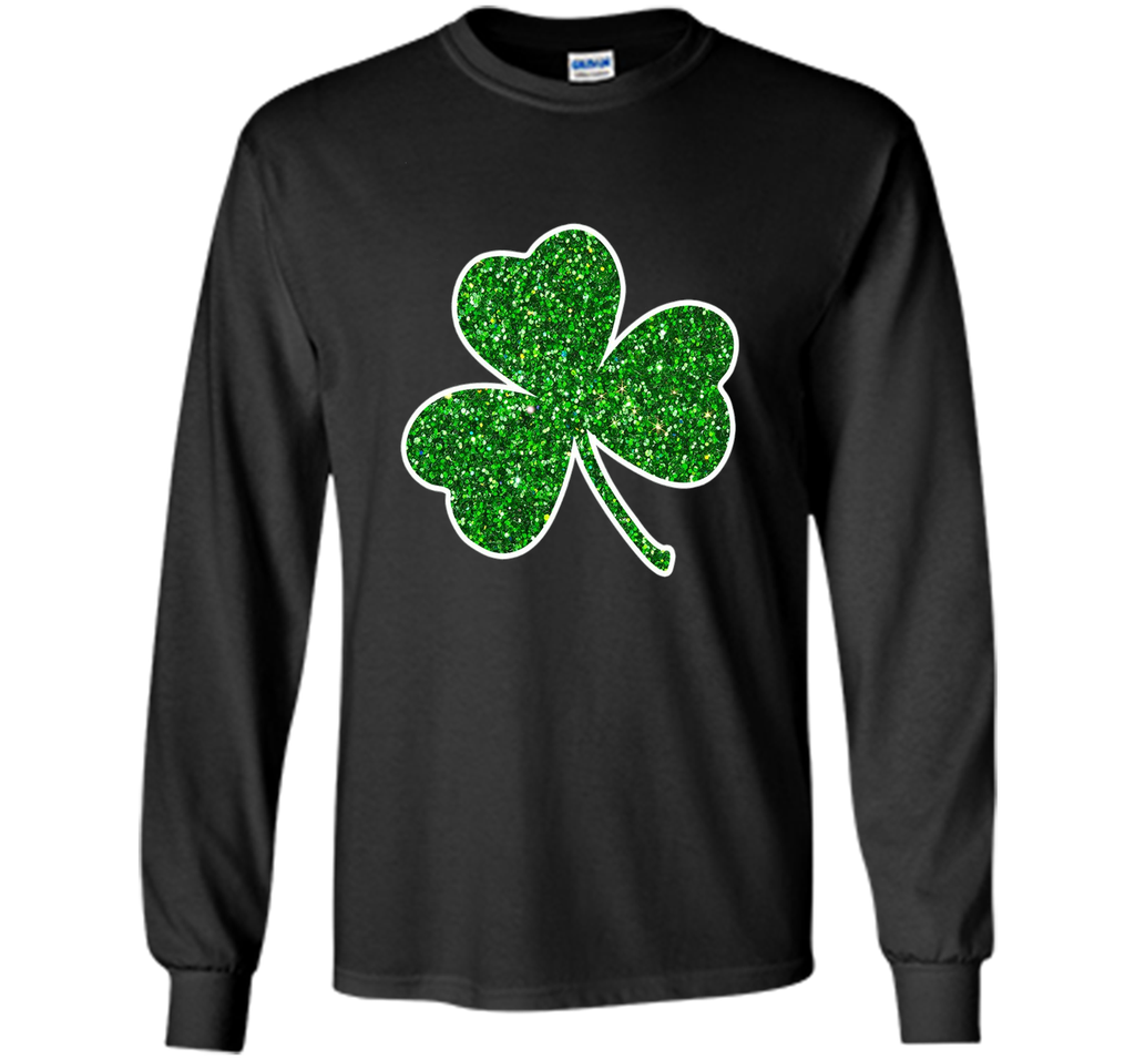 Green Glitter Shamrock t-shirt st. patrick's day